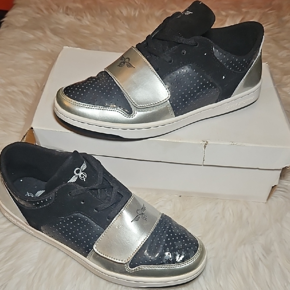 Creative Recreation Black & Metallic Silver Sneakers | Futuristic Style |